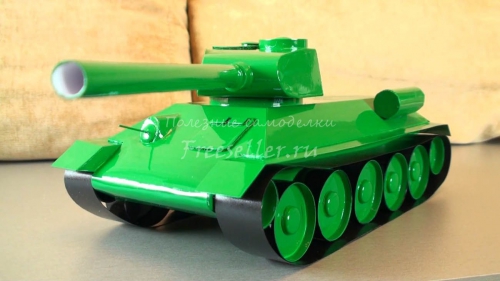 Бумажная модель Т-34-85 своими руками