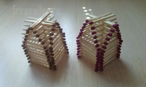 Самоделки из спичек. Как сделать домик из спичек своими руками.