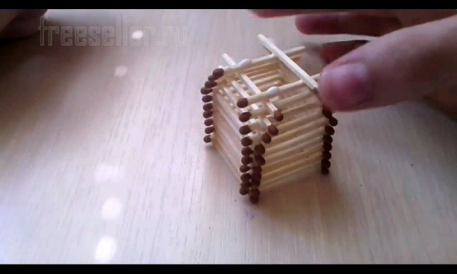 Изготовление домика из спичек своими руками