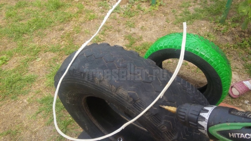 Изготовление гусеницы из шин своими руками.