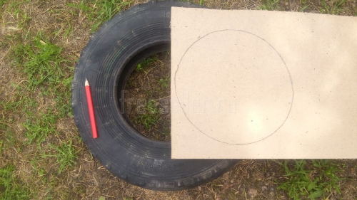 Изготовление гусеницы из шин своими руками.