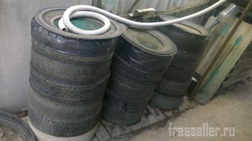 Бочка для воды из шин своими руками. поделки из покрышкек.