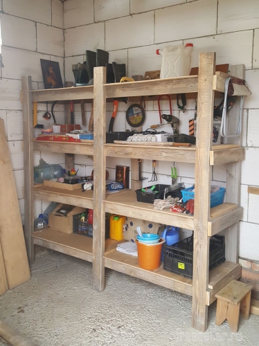 Стеллаж для гаража или дачи своими руками