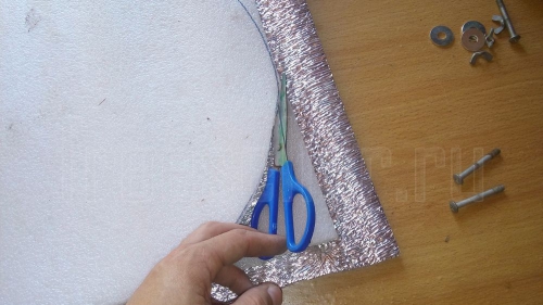 Изготовление самодельного пуфика из покрышек своими руками.