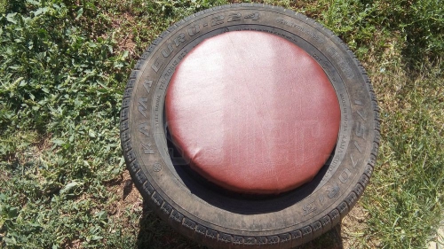 Изготовление самодельного пуфика из покрышек своими руками.
