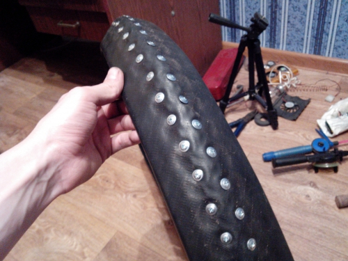 Изготовление самодельной шипованной резины для велосипеда