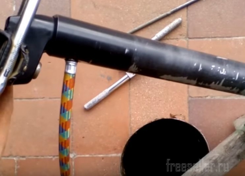 Изготовление насоса из подседельной трубы своими руками