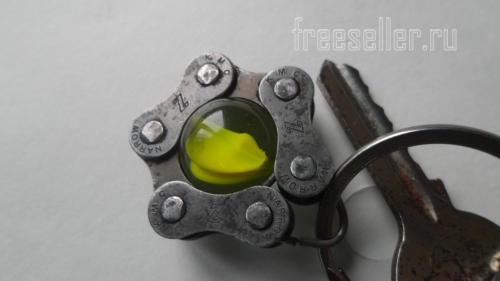 Брелок из велосипедной цепи своими руками