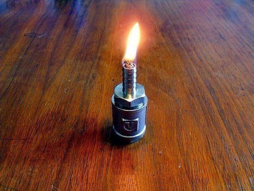 Изготовление керосинового светильника из сантехнических фитингов своими руками