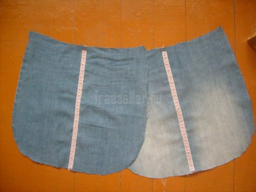 Пошив летней сумки из старых джинсов