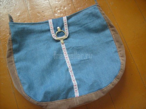 Пошив летней сумки из старых джинсов