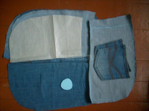 Пошив летней сумки из старых джинсов