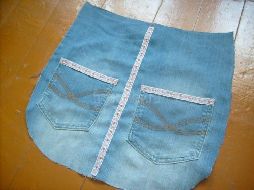 Пошив летней сумки из старых джинсов