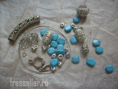 Материалы для изготовления бирюзового браслета