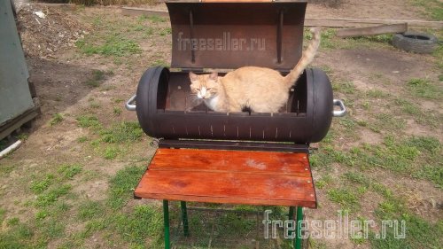 Мангал из газового баллона своими руками