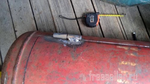 Изготовление мангала из газового баллона - приварка навесов