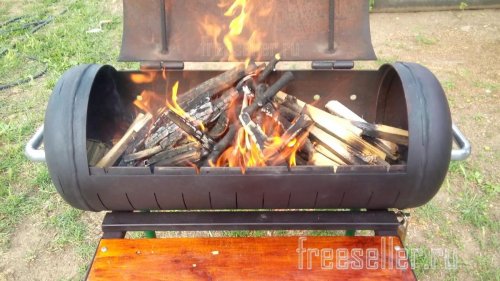 Изготовление мангала из газового баллона - прожигаем баллон до покраски