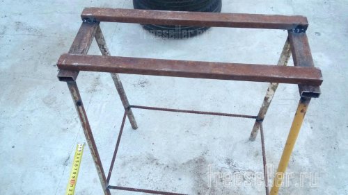 Изготовление мангала из газового баллона - изготовление стойки