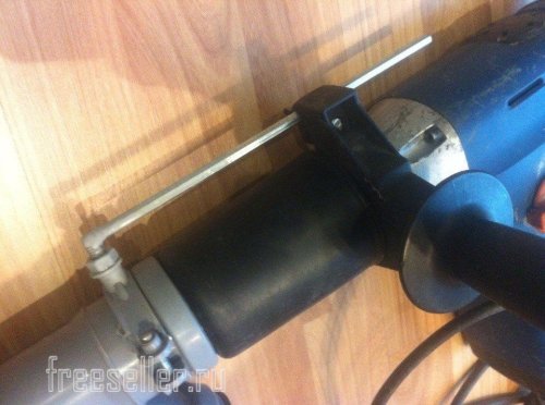 Самодельное пылеудаление на перфоратор - узел крепления к перфоратору