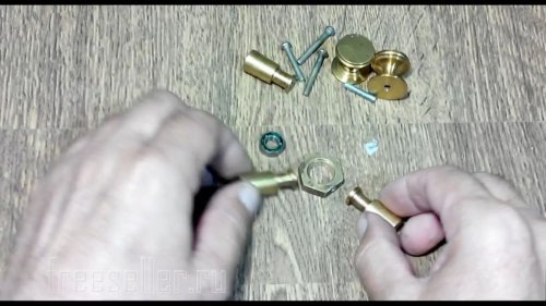 Изготовление спиннера из мебельных ручек своими руками