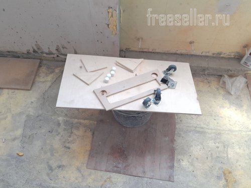 Изготовление передвижной платформы для стеллажа