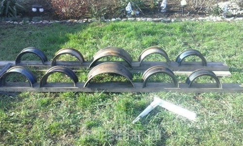 Мангал паровоз - изготовление платформы