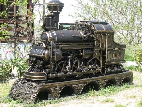 Самодельный мангал паровоз