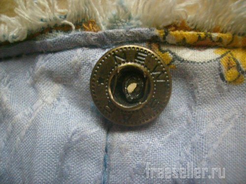 Установка пуговицы заклепки на джинсовый материал