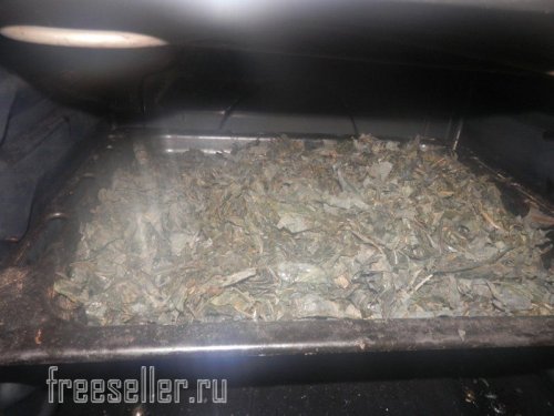 Сушка листьев Иван-чая в духовке