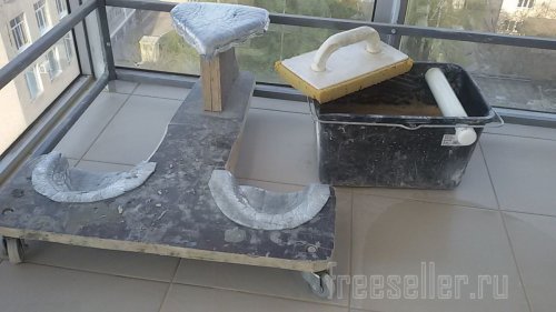 Самодельное сиденье плиточника и устройство для затирки