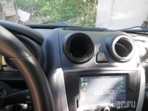 Разборка дефлектора Лада гранта - для установки ароматизатора Eikosha Air Spenser