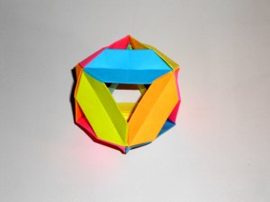 Октаэдр из бумаги. 3D поделки оригами