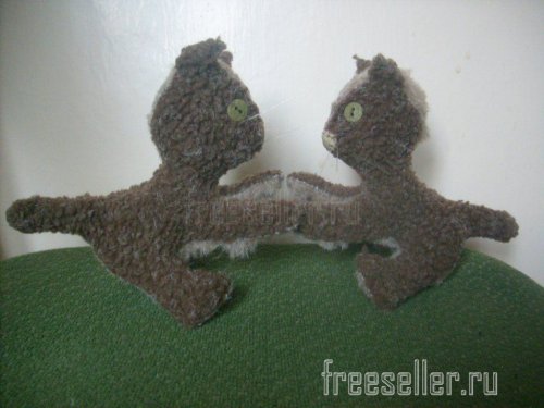 Мягкие игрушки - котята своими руками