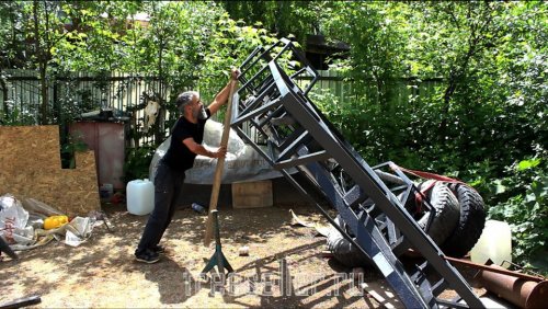 Лайфхак — Как в одиночку перевернуть 300 кг. Внедорожный туристический прицеп Navahi. — ч.2