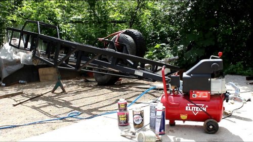 масляный компрессор Elitech КПМ 200/2