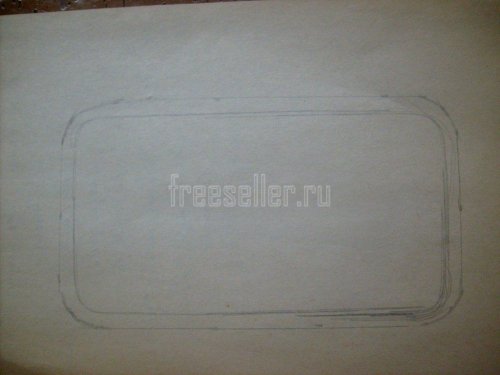 Изготовление кожаного чехла для смартфона своими руками. Приавляем припуски по пермиетру