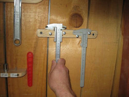 Снятие штангельциркуля с самодельного держателя