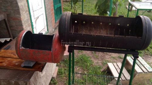 Изготовление коптильни мангала из газового баллона своими руками