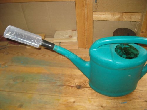 Самодельная насадка поливан на садовую лейку
