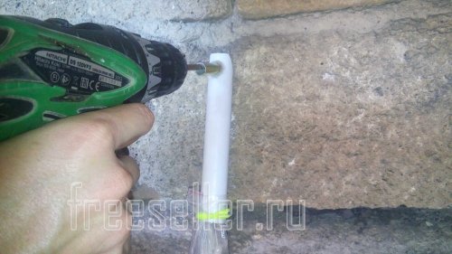 Тестирование пылеуловителя из пластиковой трубы