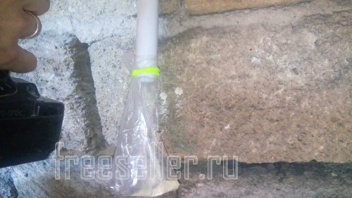 Тестирование пылеуловителя из пластиковой трубы