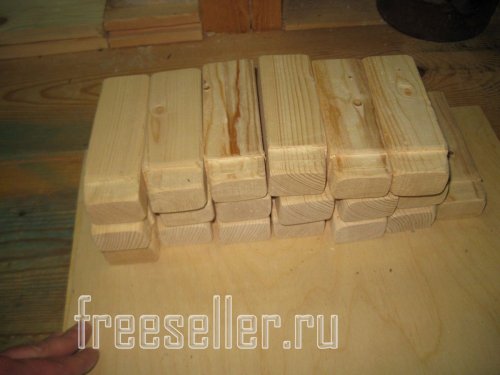 Бруски для крепления стенок наборных секций