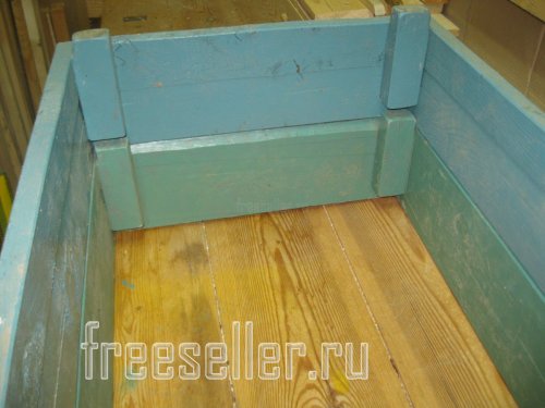 Модульные секции самодельного наборного ящика для овощей