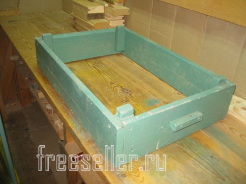 1 секция самодельного наборного ящика для овощей