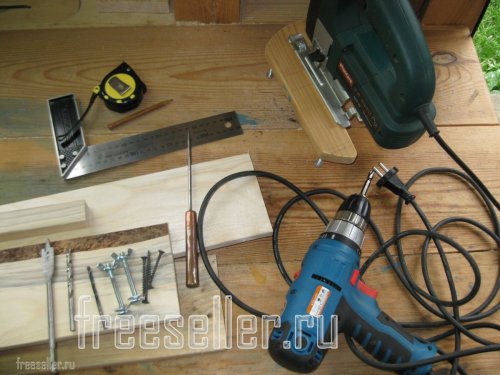 Инструмент и материал для изготовления быстроразборного ограждения для сушки и сортировки овощей