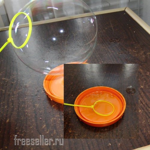 Приспособление для выдувания мыльных пузырей из пластиковых хомутов - стяжек