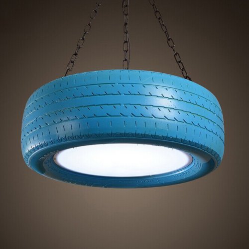 Светильники из шин в стиле лофт