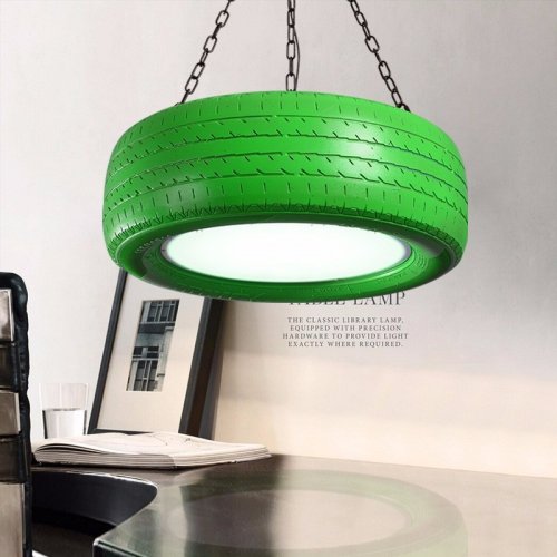 Светильники из шин в стиле лофт