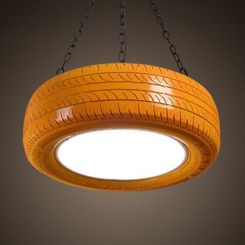 Светильники из шин в стиле лофт