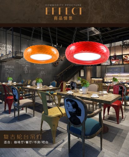 Светильники из шин в стиле лофт